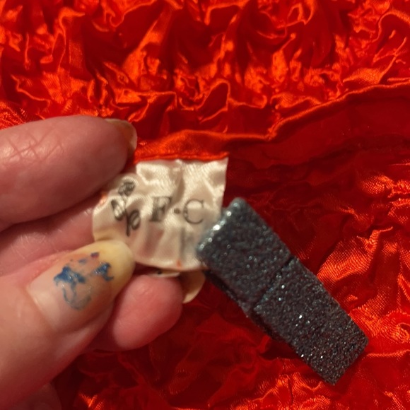 Silky Satin stretch blouse textured Popcorn nwot Vintage 90s - Picture 4 of 5